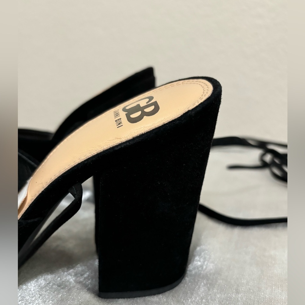NEW, GIANNI BINI, Kat Kall, Ankle Wrap Block Heel Mule. - Picture 5 of 9